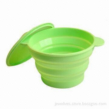 Foldable Silicone Bowl with Cup Lid